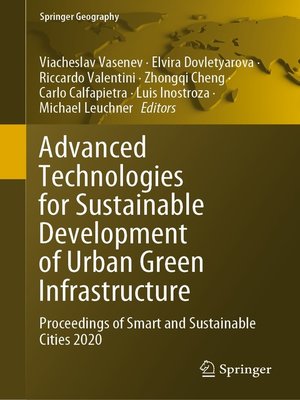 cover image of Advanced Technologies for Sustainable Development of Urban Green Infrastructure